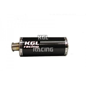 KGL Racing silencers DUCATI S2R-S4R - ROUND CARBON SHORT