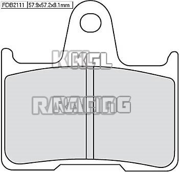 Ferodo Brake pads MZ/MuZ 1000 S 2004-2007 - Rear - FDB 2111 SinterGrip Rear ST - Click Image to Close