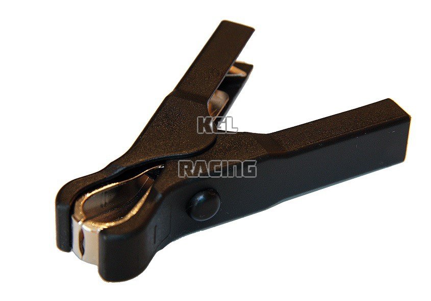 Battery clamp isolated black - Click Image to Close