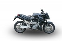 GPR voor Ktm Superduke 990 - R 2004/12 - Gekeurde Dubbele slip-on Demper - Furore Nero
