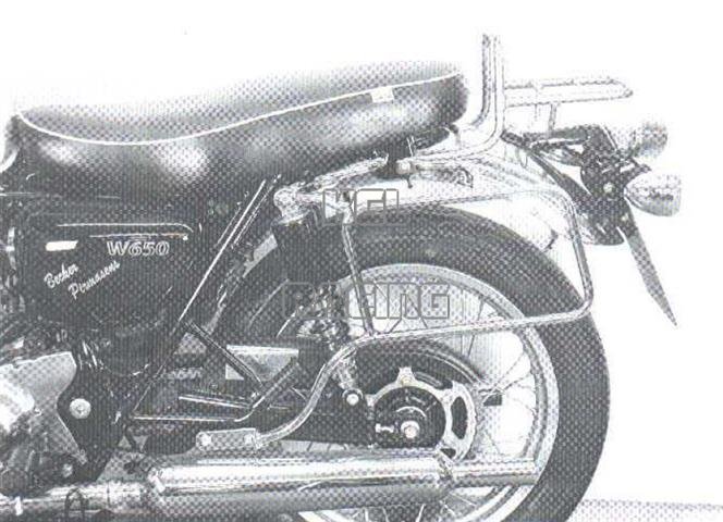 Support Sacs cuir Hepco&Becker - Kawasaki W650 - chroom - Cliquez sur l'image pour la fermer