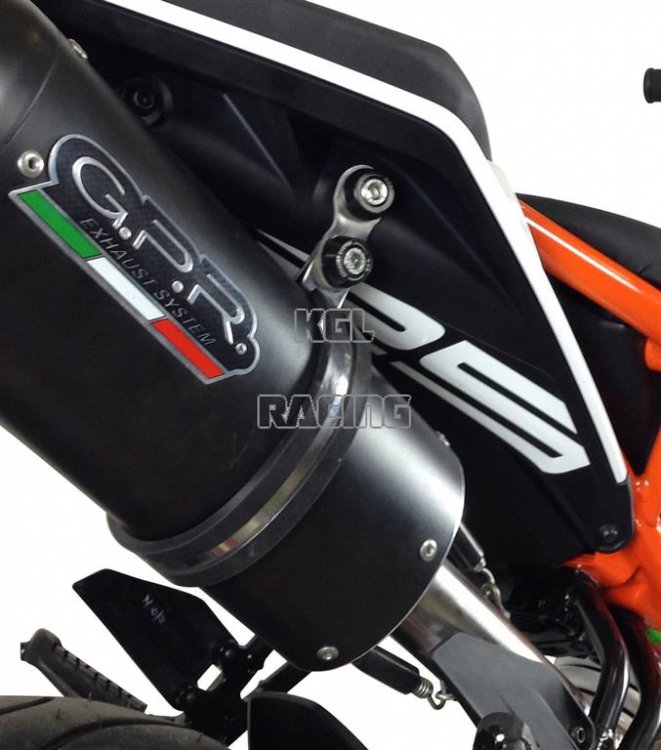 GPR for Ktm Duke 125 2017/20 Euro4 - Homologated with catalyst Slip-on - Deeptone Inox - Click Image to Close