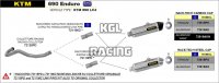 Arrow voor KTM 690 Enduro R 2009-2016 - Katalytisch gehomologeerde middenpijp