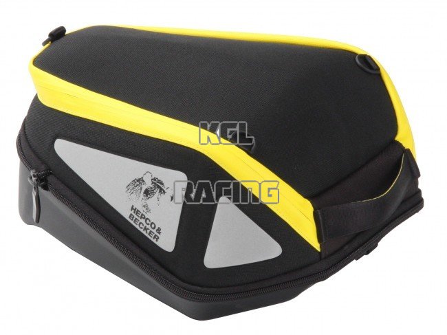 Hepco&Becker Tank bag Lock-it - Royster 7-12 ltr. black/yellow - Click Image to Close