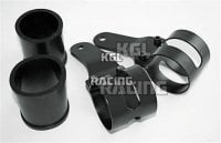 headlight bracket, uni, dullblack, 53-57 mm, pair