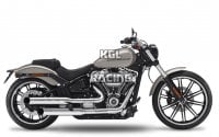 Kesstech voor Harley Davidson Softail Breakout 114 2018-2020 - demperset Fusion Long Chroom