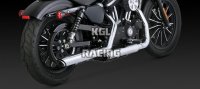 Vance & Hines dempers Harley Davidson Sportster '14 - TWIN SLASH 3-INCH SLIP-ONS