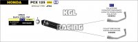 Arrow for Honda PCX 125 2017- - Catalytic homologated collector for Urban Exhaust
