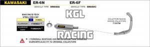 Arrow pour Kawasaki ER-6N - ER-6F 2005-2011 - Collecteurs racings