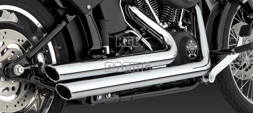 Vance & Hines Harley Davidson Softail '86-'11 - FULL SYSTEM BIG SHOTS STAGGERED - Click Image to Close