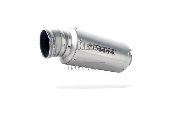 COBRA X7 silencieux Slip-on Yamaha MT-03 / YZF - R3 / YZF - R 25/30 - 2016-> - Titanium look - Cliquez sur l'image pour la fermer