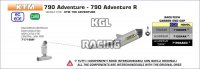 Arrow pour KTM 790 Adventure / R '19->'20 - Silencieux Race-Tech titanium avec embout en carbone Arrow pour KTM 790 Adventure / R '19->'20 - Silencieux Race-Tech titanium avec embout en carbone