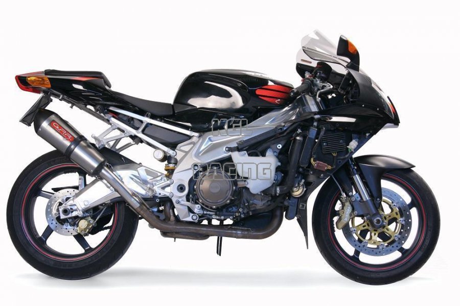 GPR for Aprilia Tuono R 1000 Factory 2006/10 - Homologated with catalyst Double Slip-on - Gpe Ann. Titaium - Click Image to Close
