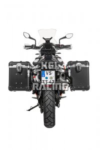 Touratech ZEGA Evo X special system for KTM 890 Adventure/ R / 790 Adventure / 790 R - 45L_45L - rack black , case Black