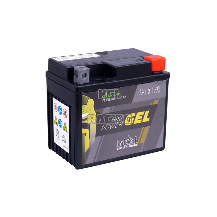 INTACT Bike Power GEL battery YTX5L-BS - Click Image to Close