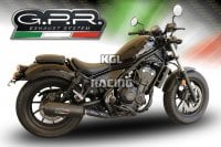 GPR for Honda Cmx 500 Rebel 2018/20 Euro4 - Homologated Slip-on - Ghisa