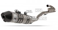 MIVV FULL SYSTEM 1X1 KTM EXC 450 F 2011 - OVAL CARBON ENDCAP / INOX