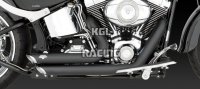 Vance & Hines Harley Davidson Softail '86-'11 - FULL SYSTEM SHORTSHOTS STAGGERED BLACK