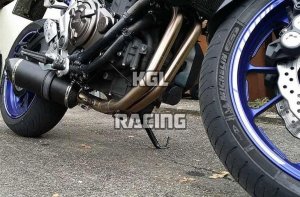 KGL Racing uitlaat Yamaha XSR 700 '16-> - DOUBLE FIRE TITANIUM BLACK