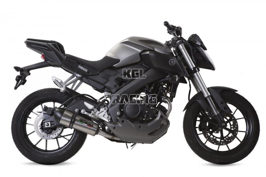 GPR for Yamaha Mt 125 2017/19 Euro4 - Homologated with catalyst Full Line - GP Evo4 Titanium - Click Image to Close