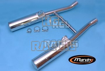MARVING Silencers SUZUKI VX 800 - Cylindrical ? 100 Chromium - Click Image to Close