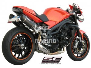 SC Project dempers Triumph Speed Triple '07-'10 - Oval Carbon