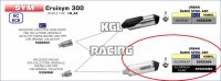 Arrow voor SYM CruiSym 300 2017/2019 - Urban aluminium "Dark" demper met "Dark" eindcap Arrow voor SYM CruiSym 300 2017/2019 - Urban aluminium "Dark" demper met "Dark" eindcap
