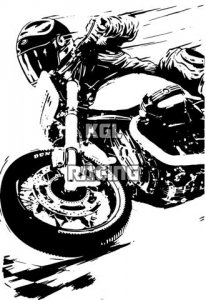 BMW R1200 NINE-T In action auto collant mural - BIG 77 x 55 cm