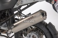 BOS silencer BMW R 1200 R 2006->>2010 - BOS oval 120S Stainless steel matt
