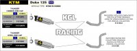 Arrow voor KTM DUKE 125 2011-2016 - Katalytisch gehomologeerde middenpijp