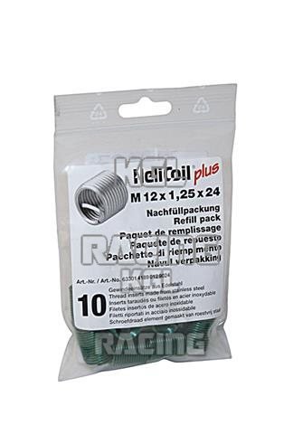 HeliCoil M12 x 1,25 x 24 mm refill pack with 10 thread inserts. - Click Image to Close