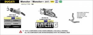 Arrow pour Ducati Monster 937 2021-2022 - Raccord non catalyse