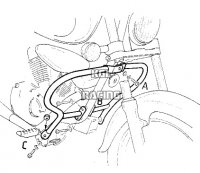 Crash protection Suzuki VL 125LC INTRUDER - chroom