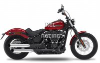 Kesstech for Harley Davidson Softail Street Bob 107 2018-2020 - slip-on set Fusion Long Chroom