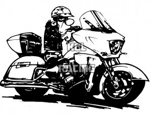 Woefie-Art wall decal - KING OF THE ROAD - BIG 72 x 50 cm