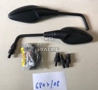 FAR Retroviseur Universel noir (paire) - M10 + M8 - FAR6807/6808 FAR Retroviseur Universel noir (paire) - M10 + M8 - FAR6807/6808