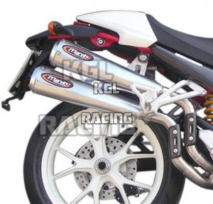 MARVING Silencers double outgoing right DUCATI MONSTER S4R 07 S4RS - Racing Steel Stainless Steel
