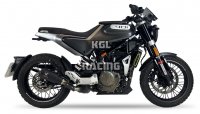 IXRACE for HUSQVARNA SVARTPILEN 125 21-23 (HQV125) - Silencer MK2 SERIES BLACK