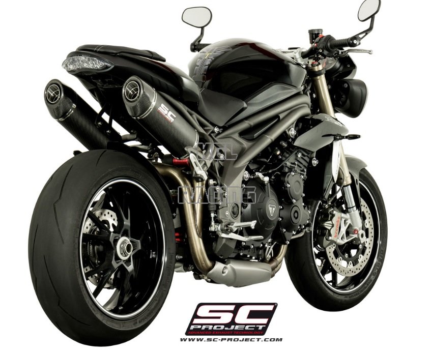 SC Project slip-on Triumph Speed Triple '16-'17 - Oval Carbon - Click Image to Close