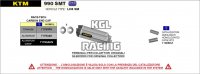 Arrow for KTM 990 SMT 2009-2013 - Catalytic converters kit