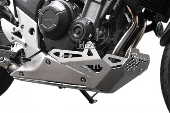 IBEX motor beschermings plaat Honda CB 500 X '13-'16, zilver - Klik op de afbeelding om het venster te sluiten
