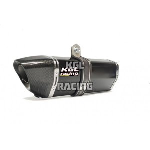 KGL Racing silencieux DUCATI MONSTER 600-620-695-750-900-1000 - HEXAGONAL TITANIUM BLACK LOW