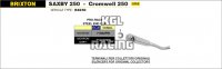 Arrow voor Brixton Saxby 250 / Cromwell 250 2019-2020 - Nichrom Pro-Race demper