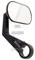 handle bar end mirror AGILA, black, oval