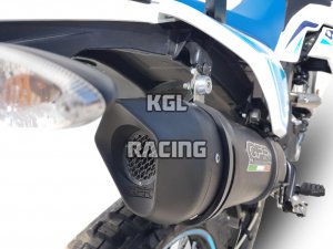 GPR voor UM Motorcycles Dsr Adventure TT 125 2018/20 Euro4 - Gekeurde met katalisator slip-on Demper - Furore Evo4 Nero