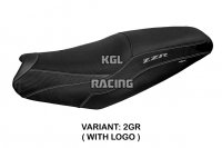 Seat cover compatible Kawasaki ZZR 1400 (06-20) Belize model - WITH LOGO - Grey