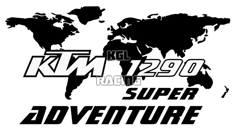 KTM 1290 SUPER ADVENTURE wereldmap koffers sticker (set links-rechts) - Klik op de afbeelding om het venster te sluiten
