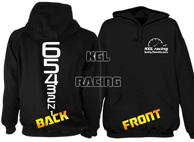 KGL Racing Hoodie - 1N23456 print - Click Image to Close