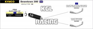 Arrow voor Kymco DOWNTOWN 300 2009-2016 - Racecollector voor Urban Exhaust