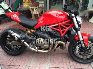 KGL Racing silencieux DUCATI MONSTER 821 /1200 /S '14-'16 - DOUBLE FIRE CARBON